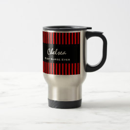 Taza De Viaje Las mejores rayas negras rojas conocidas siempre