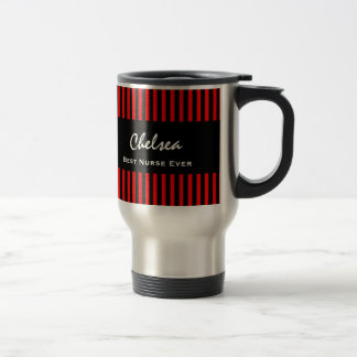 Taza De Viaje Las mejores rayas negras rojas conocidas siempre