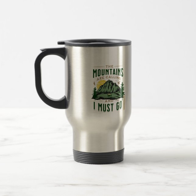 Taza De Viaje Las montañas llaman (Izquierda)