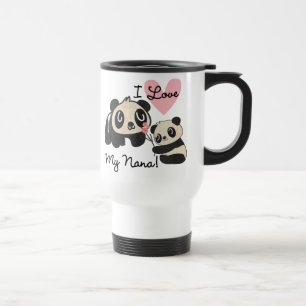 Taza De Viaje Las pandas I aman a mi Nana
