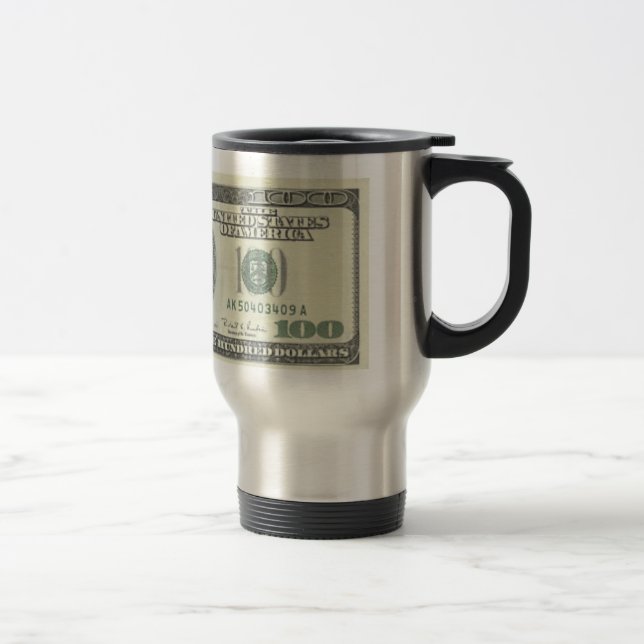 Taza De Viaje Las paradas aquí $100 del dólar (Derecha)