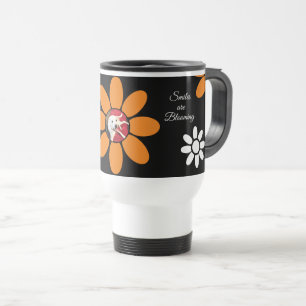 Taza De Viaje Las sonrisas florecen en la flor de los Naranjas d