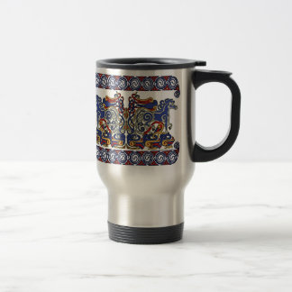 Taza De Viaje Las tazas, los caballos y los pájaros célticos