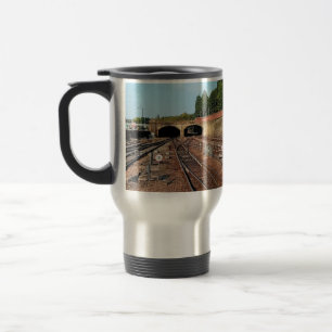 Taza De Viaje Las vías ferroviarias