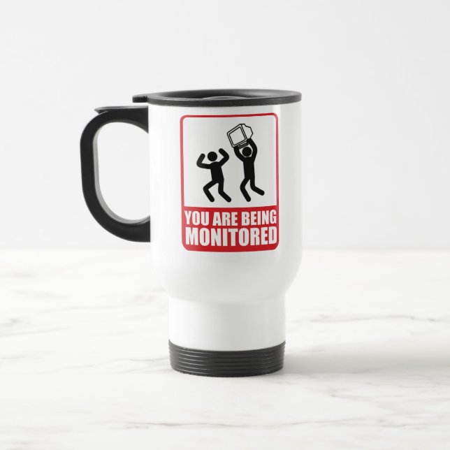 Taza De Viaje Le están supervisando (Izquierda)