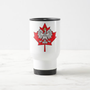 Taza De Viaje Leaf de arce canadiense polaco