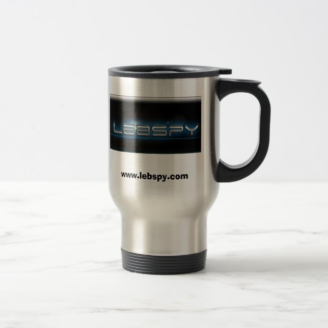 Taza De Viaje lebspylogoblue, www.lebspy.com (Derecha)