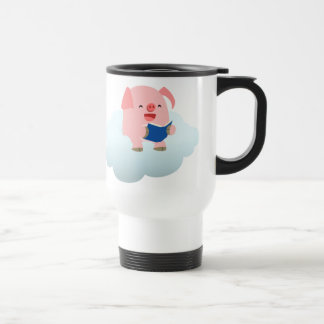 Taza De Viaje Lector de cerdo de Personalizado lindo en el silen