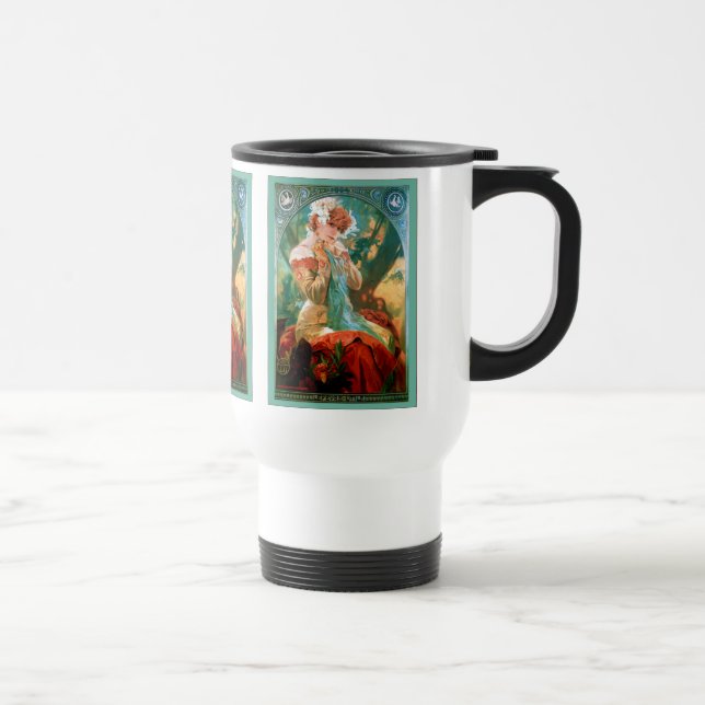Taza De Viaje ~ Lefévre-Utile Alfonso Mucha (Derecha)