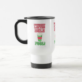 Taza De Viaje Lema gracioso Personalizado de Peppermint Latte