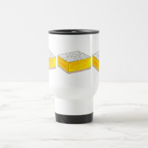 Taza De Viaje Lemon Square Bar Pastry Dessere Bake Sale Amarillo