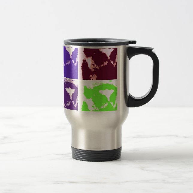 Taza De Viaje Lemurs de Pop Art (Derecha)