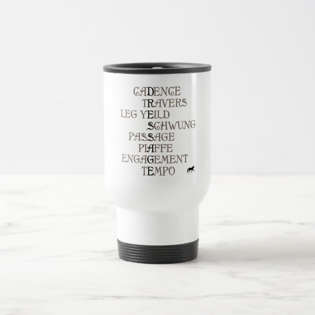 Taza De Viaje Lengua del Dressage (Centro)
