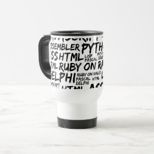 Taza De Viaje Lenguajes de programación, lenguajes informáticos,