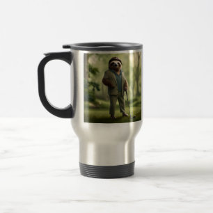 Taza De Viaje "Lento y estable: Vestido un eslogan para el golf