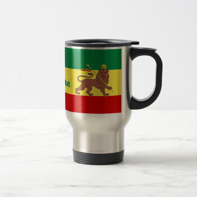 Taza De Viaje León del reggae de Rasta de Judah (Derecha)