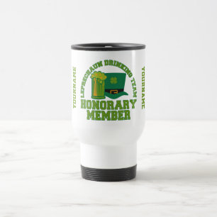 Taza De Viaje Leprechaun Bebiendo Mugs del personalizado del equ
