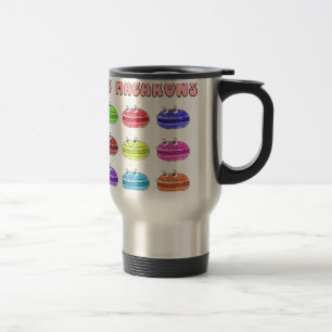 Taza De Viaje Les Macarons Cute Personalizado