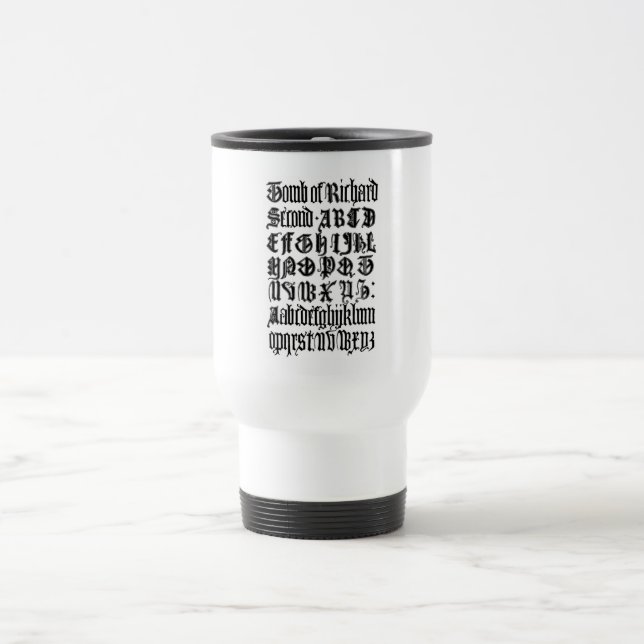 Taza De Viaje Letras góticas Mug (Centro)