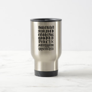 Taza De Viaje Letras góticas Mug