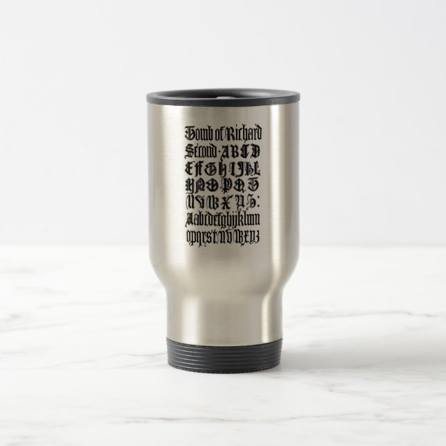 Taza De Viaje Letras góticas Mug (Centro)