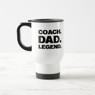 Taza De Viaje Leyenda de Papá Entrenador Regalo Divertido Deport