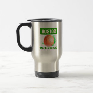 Taza De Viaje Leyendas de baloncesto de Boston