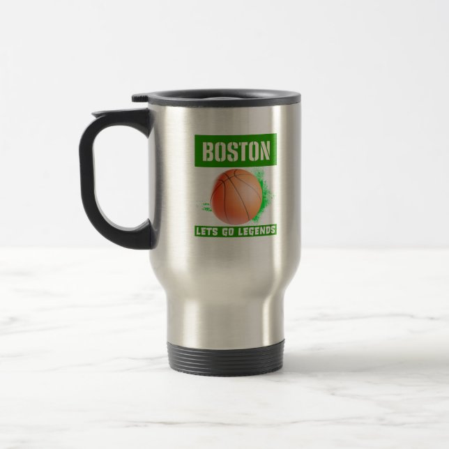 Taza De Viaje Leyendas de baloncesto de Boston (Izquierda)