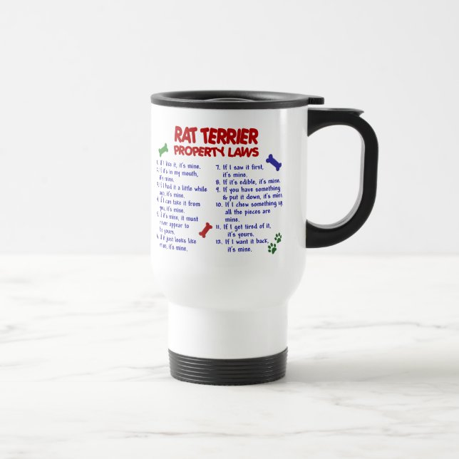Taza De Viaje Leyes 2 de la propiedad de TERRIER de RATA (Derecha)