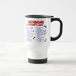 Taza De Viaje Leyes 2 de la propiedad del Dachshund