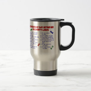 Taza De Viaje Leyes 2 de la propiedad del PERRO PERDIGUERO de