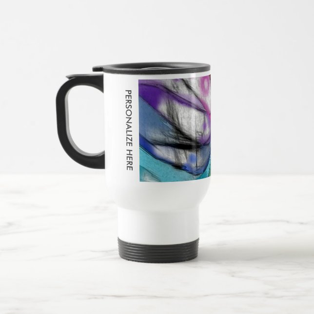 Taza De Viaje Libélula del caleidoscopio (Izquierda)