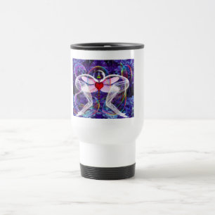 Taza De Viaje Libélula Surrealista Psicodélica