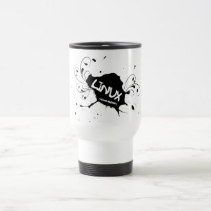Taza De Viaje Libertad de los medios de Linux