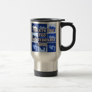 TAZA DE VIAJE - LIBERTY DOG PRO SKATEBOARD SHOP