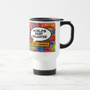 Taza De Viaje Libro de Cómic Divertido Moderno Retro de la Mejor
