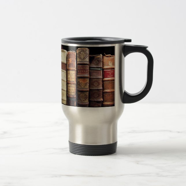Taza De Viaje Libros antiguos libros antiguos regalos de tomates (Derecha)