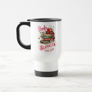 Taza De Viaje Libros, mantas y chocolate caliente
