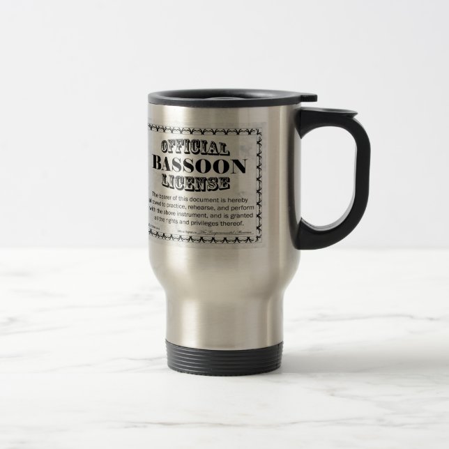 Taza De Viaje Licencia de Bassoon (Derecha)