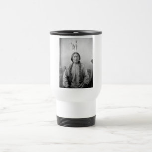 Taza De Viaje Líder lakota sacudiendo a indígenas norteamericano