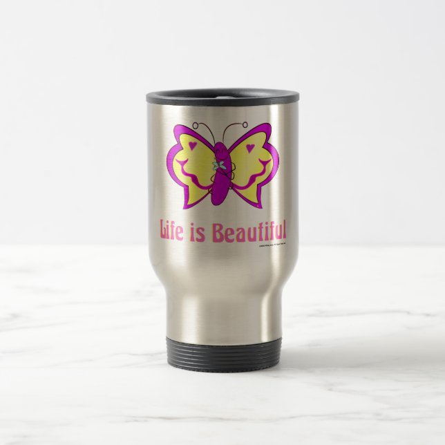 Taza De Viaje Life Is Beautiful Butterfly (Centro)