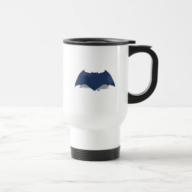 Taza De Viaje Liga de la Justicia | Símbolo batman de brocha y s (Derecha)