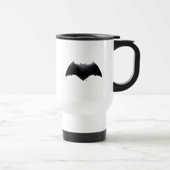 Taza De Viaje Liga de la Justicia | Símbolo batman metálico (Derecha)