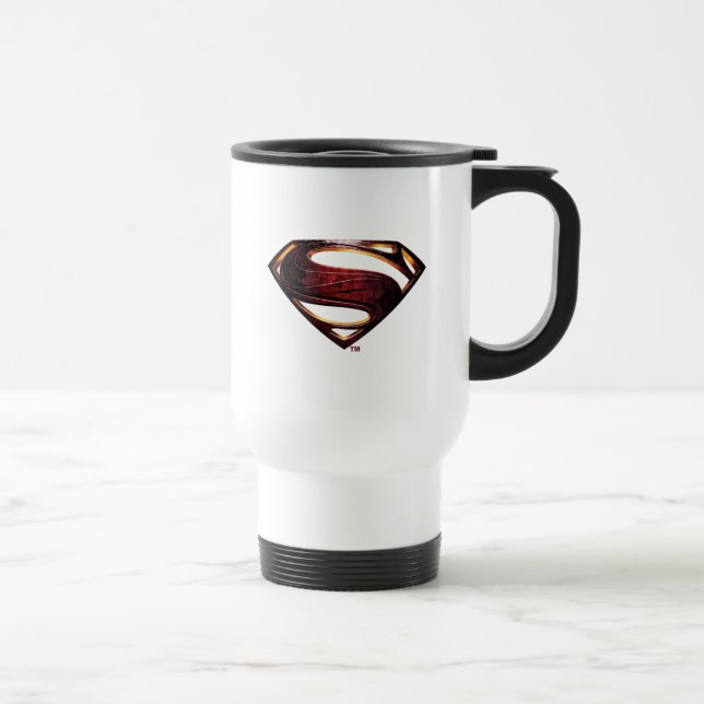 Taza De Viaje Liga de la Justicia | Símbolo de superman metálico (Derecha)