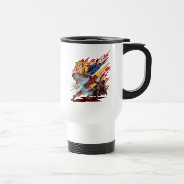 Taza De Viaje Liga de la Justicia | Superman, Flash y Batman Bad (Derecha)