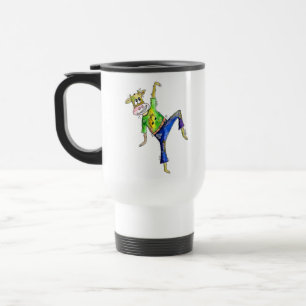 Taza De Viaje Linda vaca bailando caprichosa