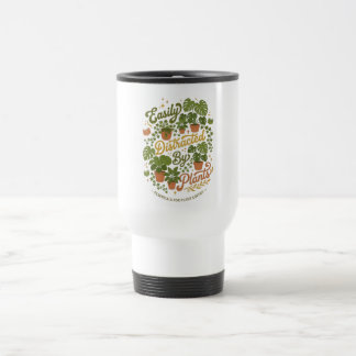 Taza De Viaje Lindo Jardín Fácilmente Distraído por Plantas