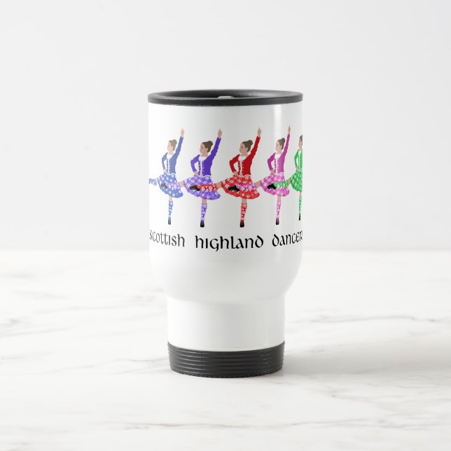 Taza De Viaje Línea de Baile de las Tierras Altas (Centro)