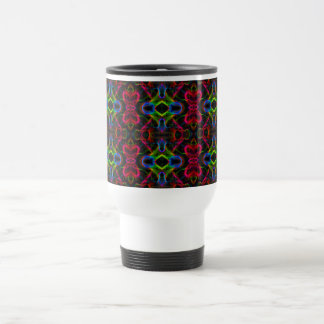Taza De Viaje Líneas abstractas coloridas lindas