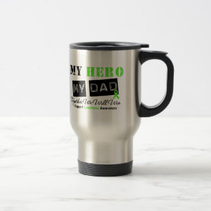 Taza De Viaje LINFOMA mi héroe mi papá que ganaremos
